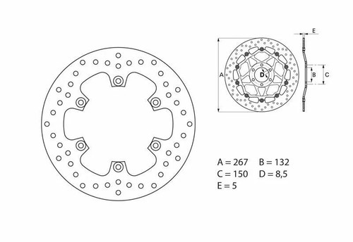 Disco freno rigido - , brembo