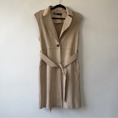 Gilet smanicato zara - zara, beige