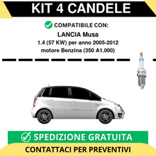 KIT 4 CANDELE per LANCIA Musa