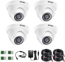ZOSI 1080P 4PCS Telecamera bianca di videosorveglianza per DVR sistema con cavi