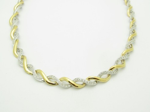 18k bicolore pave oro - bicolore, d'oro