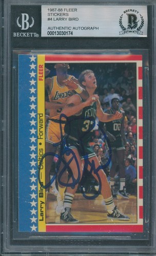 Adesivo fleer 1987 4 larry - #4,