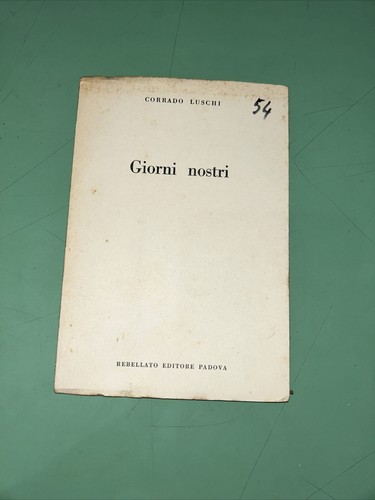 Corrado luschi giorni nostri - giorni,