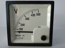 Voltmetro analogico da 500Vac - dimensioni 72x72 mm