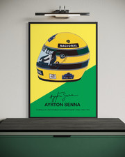 Ayrton Senna Casco autografo
