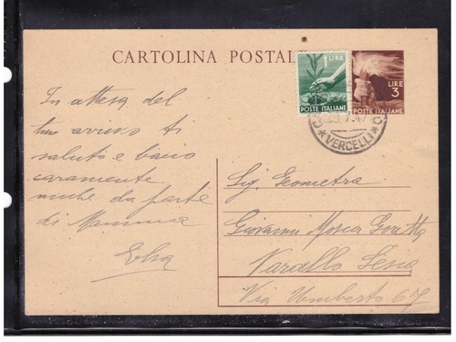 Cartolina postale lire - cartolina, 3
