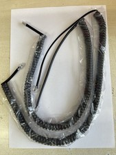 2 X Ricambio Snom 300 320 360 370 Telefono Cellulare Avvolto Cavo Riccio - Nero