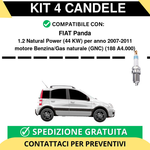Kit candele per fiat - 4,
