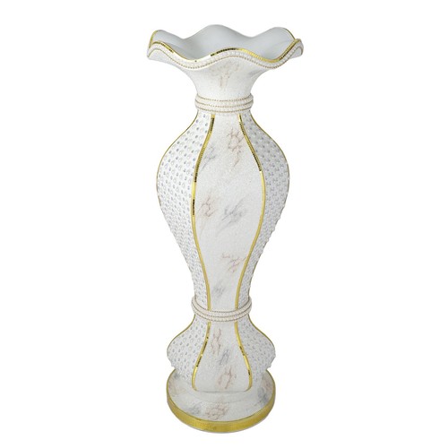 Vaso design marmo ceramica oro