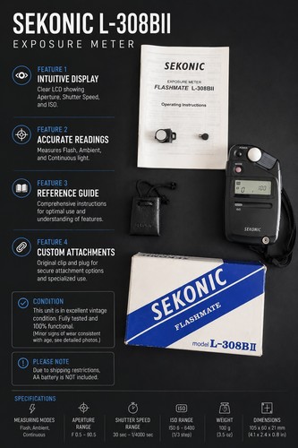 Sekonic flashmate 308bii - sekonic,