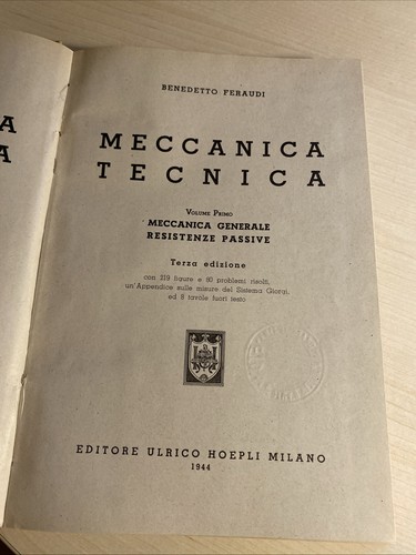 Meccanica tecnica volume - volume, primo