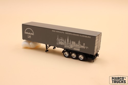 Herpa box trailer man - trailer, “man