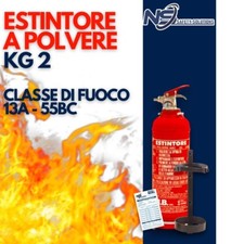 ESTINTORE 2KG A POLVERE RICARICABILE - AUTO-CASA-CAMPER-STUFA certificato rina