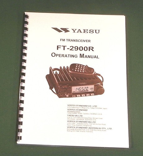 Yaesu 2900r manuale di - yaesu, ft-2900r