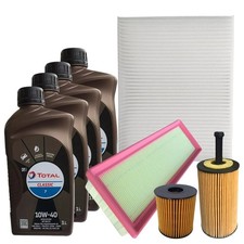 Kit Tagliando Citroen C3 I C2 1.1 Benzina 1.4 BiFuel Filtri 4 Olio Total 10w40