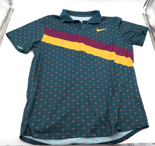 Nike court polo - blu, arancione