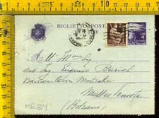 Repubblica Intero Biglietto Postale 4lire Democratica Stemma Sabaudo mr 314