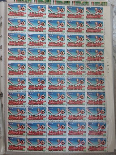 Foglio francobolli milan - foglio,