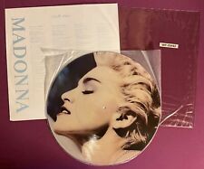 MADONNA TRUE BLUE VINYL LP PICTURE DISC HONG KONG 1986 NM