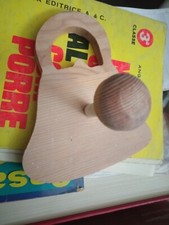 Appendi abiti legno pino noce chiaro appendino mobile interni arredamento design