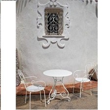 SEDIA GIARDINO ESTERNO ACCIAIO
