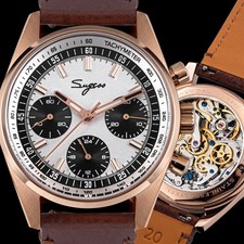 Orologio Meccanico Sugess S465.RW.B COLLO DI CIGNO Zaffiro Crono GABBIANO 1963