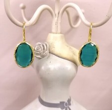 Orecchini Ottone Ovale Occhio