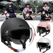 Casco Moto Uomo Donna Classico Retrò Scooter Mezzo Casco Ultraleggero