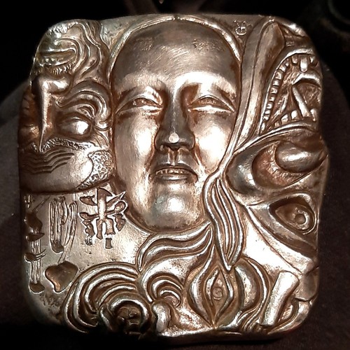 Placca bronzo argentato - , il