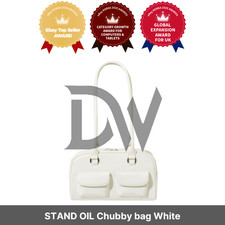 Borsa paffuta STAND OIL bianca