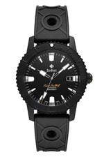 NUOVO ZODIAC SUPER SEA WOLF COMPRESSIONE 40MM QUADRANTE NERO AUTOMATICO STP 1-11 ZO9297