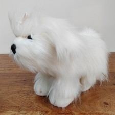 Peluche cane cucciolo maltese