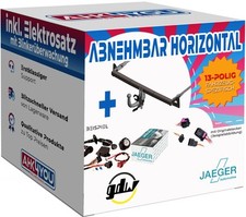 Gancio di traino GDW per Fiat Scudo da 22 hori. rimovibile + 13 poli JAEGER STD ES SPEZ