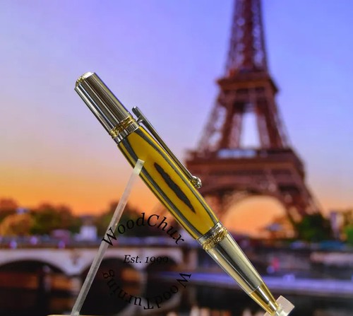 Penna fatta mano legno - penna,
