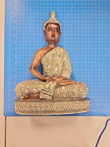 Thai seated buddha statue - statue, 13"