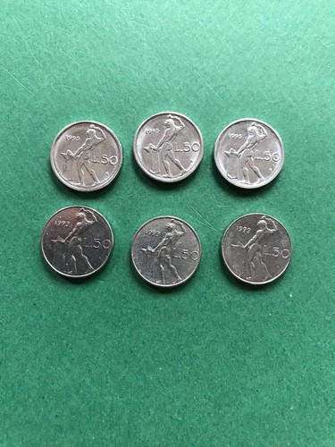 Moneta lire piccole - da, 50