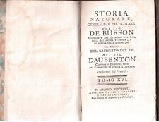 De Buffon-Storia naturale,generale e particolare-Tomo XVI-Settecentina(25579 )