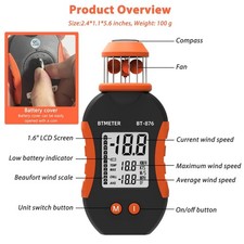 Btmeter anemometro portatile - anemometro,