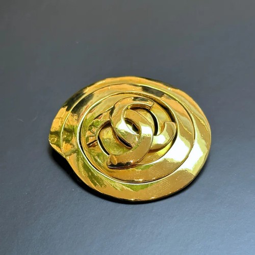 Spilla rotonda chanel vintage - rotonda,