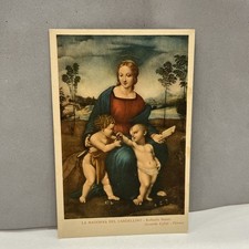 CARTOLINA PICCOLA LA MADONNA DEL CARDELLINO RAFFAELLO SANZIO FIRENZE UFFIZI