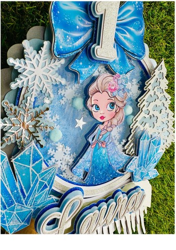 Cake topper shaker frozen - shaker,