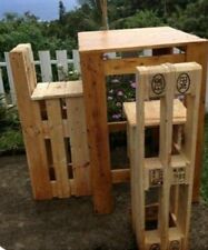 Sgabello alto realizzato con bancali Epal  arredamento design 