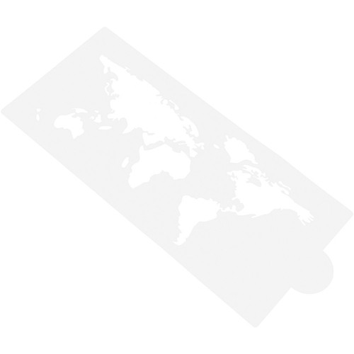Stencil torte carta geografica - stencil,