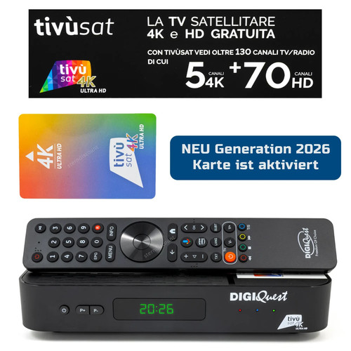 Digiquest ax3 tivusat - tivusat, 4k