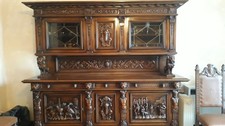 Vetrina credenza in noce - /,