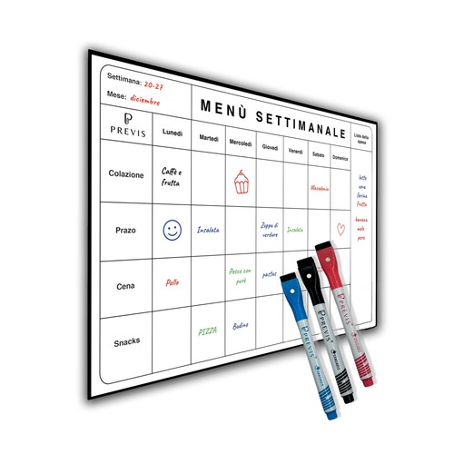 Previs menu settimanale - menu,