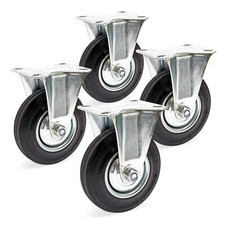 Set 4x ruote fisse da mobili