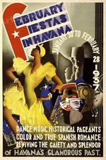 Poster viaggio cubano stile - da,