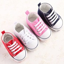 Stivaletti culla Converse neonato ragazzo ragazza pelle bianca prima stella scarpe bambino