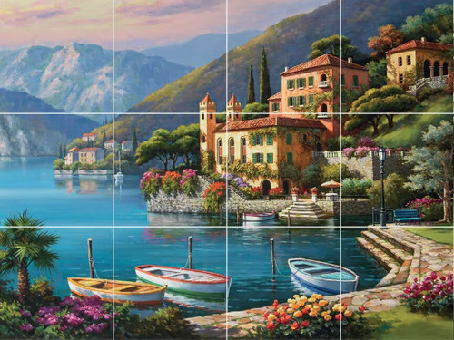 Lago como varenna - lago, lombardia